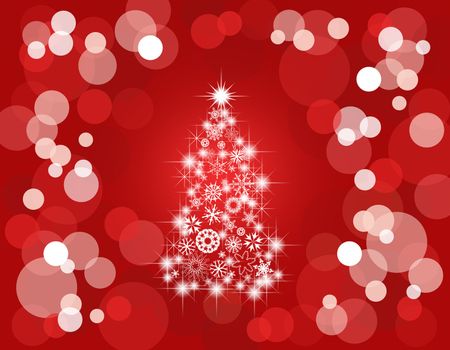Holiday light background/red