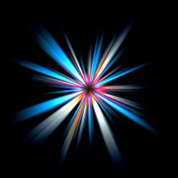 An abstract burst illustration. Very colorful - works great as a background.
