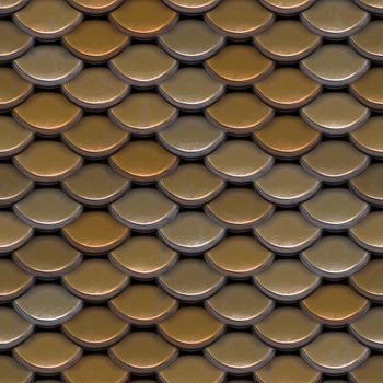 A texture that looks like roofing tiles, or even the scales on a fish or reptile.  This image tiles seamlessly as a pattern