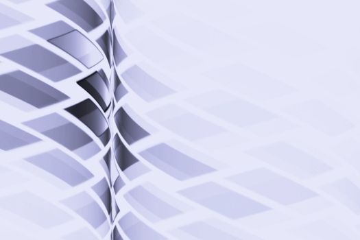 Monochrome light fractal background with rectangles