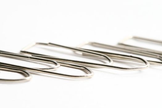 paper clips macro close up