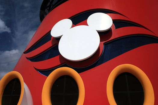 Mickey logo on Disney Cruise Line.