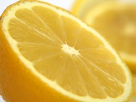 Lemons isolated over white