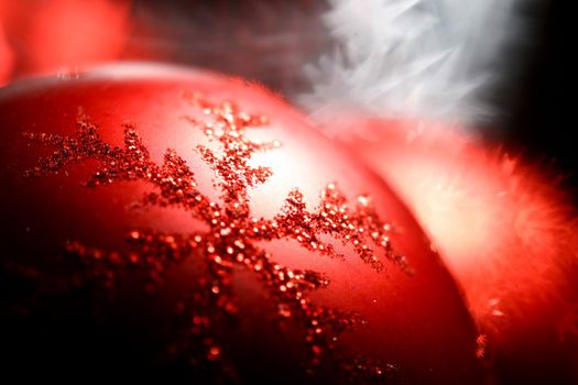 red holiday background macro close up