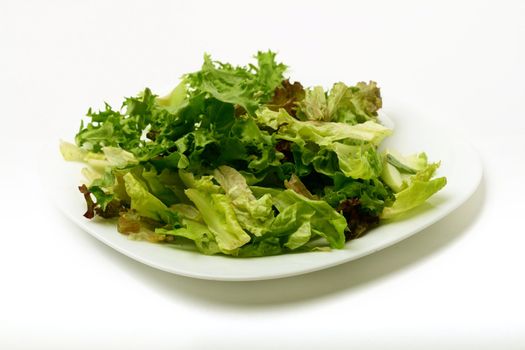 salad isolated on white background