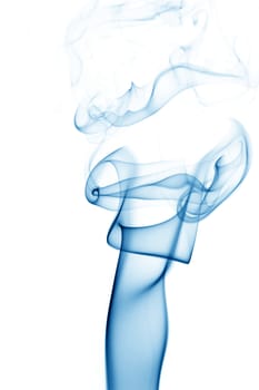 blue smoke abstract background close up