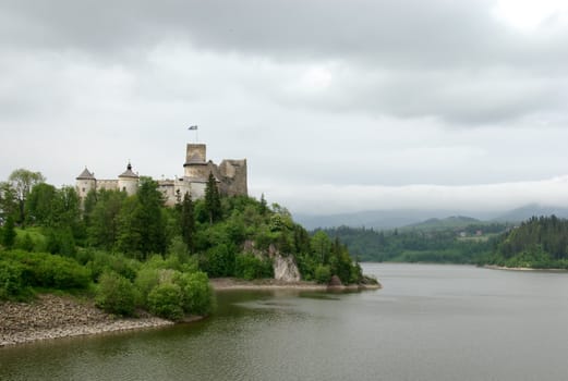 Castle in Niedzica, one of the most popular touristic destinations in Poland