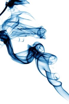 blue smoke abstract background close up