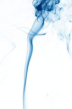 blue smoke abstract background close up