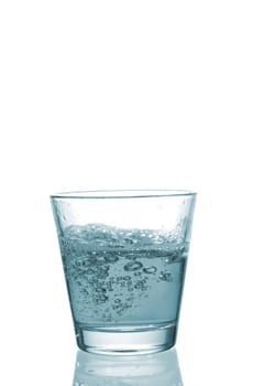 drink splash at the top of a glass