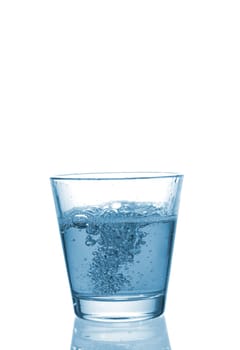 drink splash at the top of a glass