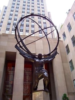 This is the statue of atlas across from St. Patrick's Cathedral in New York City.