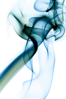 blue smoke abstract background close up