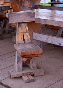 old wooden chair from the pub
