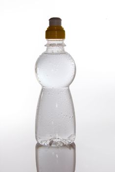 Plastic bottle of clean water 