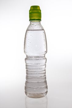 Plastic bottle of clean water 