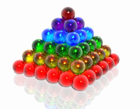 A pyramid made from Sphere