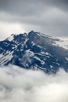 Snowcovered high mountain in Poland