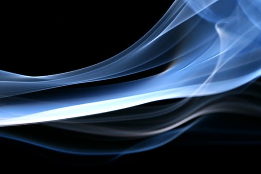 blue smoke abstract background close up