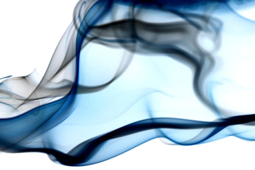 blue smoke abstract background close up