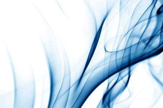 blue smoke abstract background close up