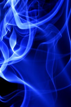 blue smoke abstract background close up