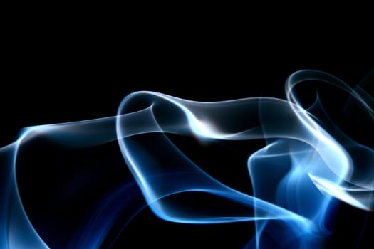 blue smoke abstract background close up