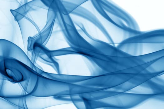 blue smoke abstract background close up