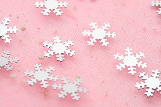 snowflakes macro close up christmas background