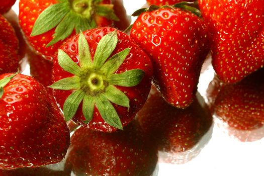 strawberry isolated on white background