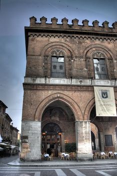 hdr shot of cremona city and its rural landscape