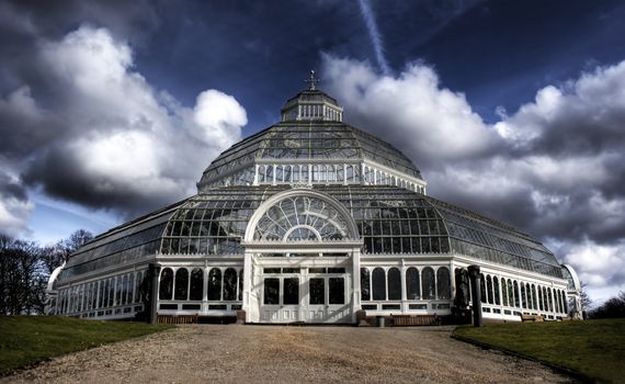 HDR image of Sefton Park Palm house Liverpool, England, Grade 2 listed building