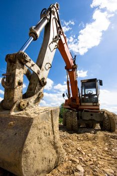 bulldozer in action