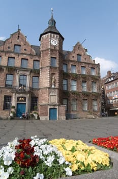 Germany, Dusseldorf - clock tower