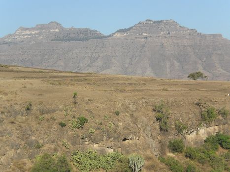 ethiopian mountains and landscape