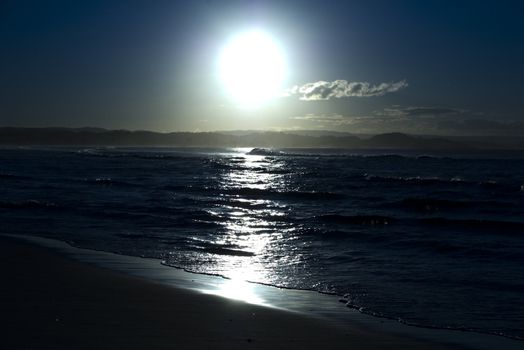 beach at night