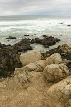 Scenic road through Pacific Grove and Pebble Beach, California