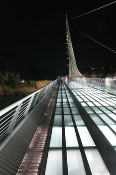 Santiago Calatrava designed this Sundial Bridge at Turtle Bay, Redding, California.