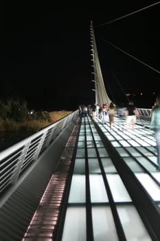 Santiago Calatrava designed this Sundial Bridge at Turtle Bay, Redding, California.