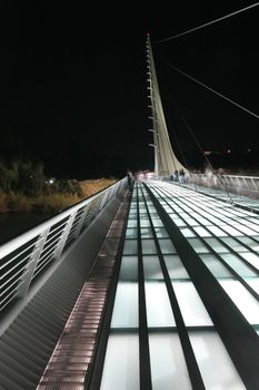 Santiago Calatrava designed this Sundial Bridge at Turtle Bay, Redding, California.