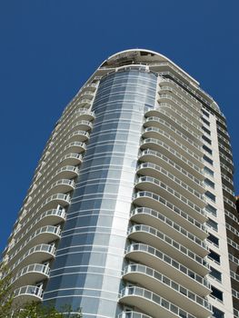 New condo development in downtown Edmonton, Alberta, Canada.