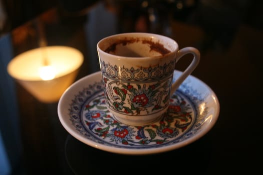 a cup turkish kofee