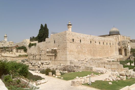 Al aqsa mosque in old city of Jerusalem, Israel.