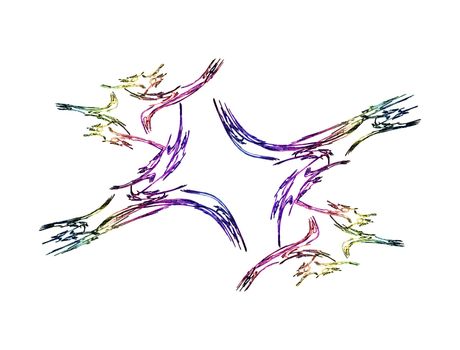 Abstract illustration with many details. Computing fractal picture.
