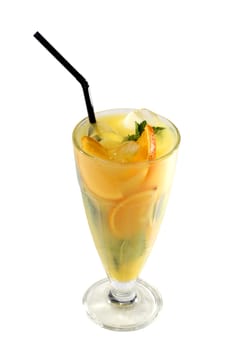 Tart refreshing cocktail from citrus fruit vith a vitamine "C"