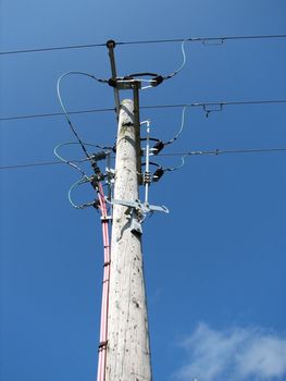 power supply lines, Norfolk, England, 2007