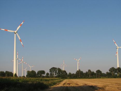 Windmills, Emsland, northern Germany, 2007