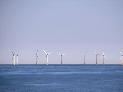 Offshore-Windmills, Norfolk, England, 2008