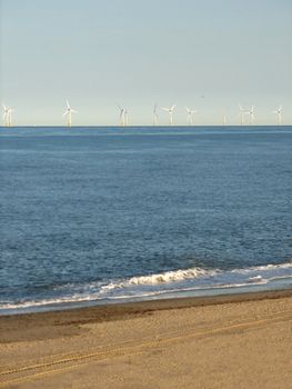 Offshore-Windmills, Norfolk, England, 2008