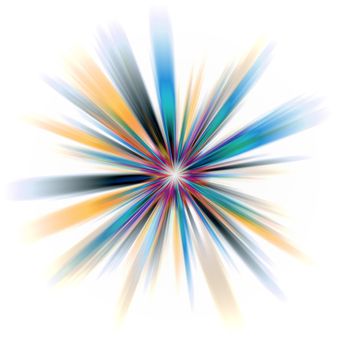 An abstract burst illustration. Very colorful - works great as a background.